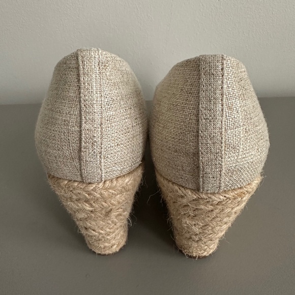 J CREW Seville Canvas Espadrille Wedges - Picture 2 of 8
